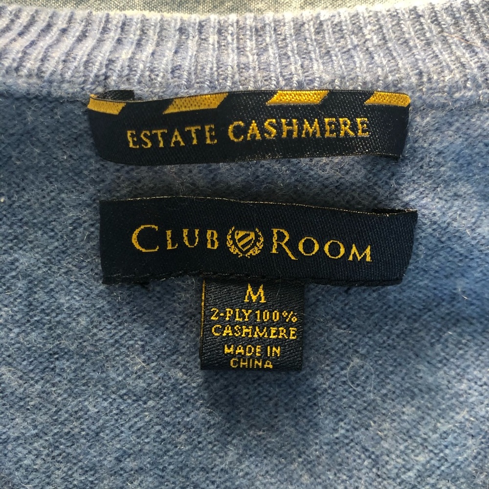 Light Blue Cashmere Men’s M Sweater.